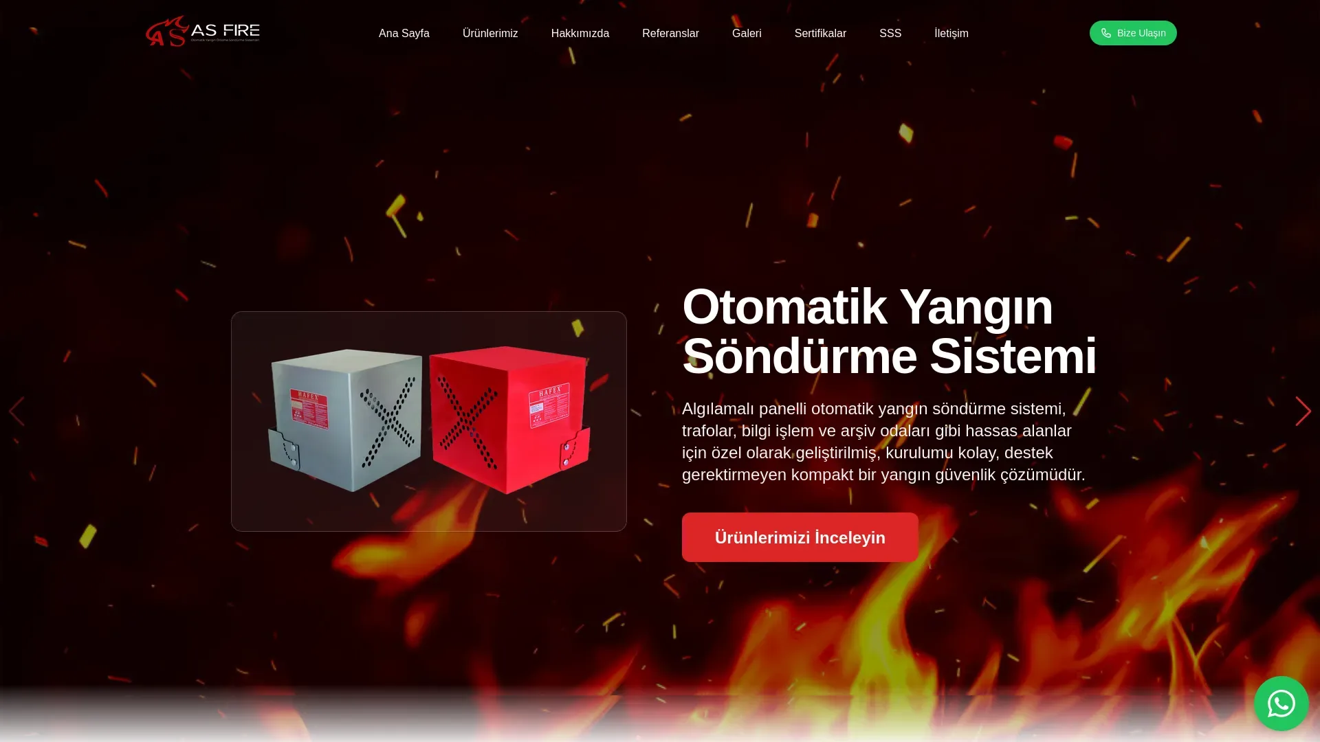 Asfire web sitesi referansı